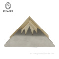Soporte de papel de filtro de café de acero inoxidable con forma de montaña
